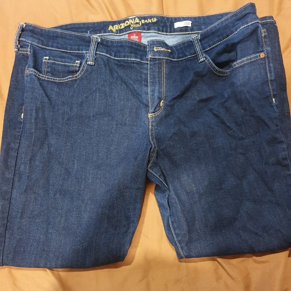 Dark denim jeans